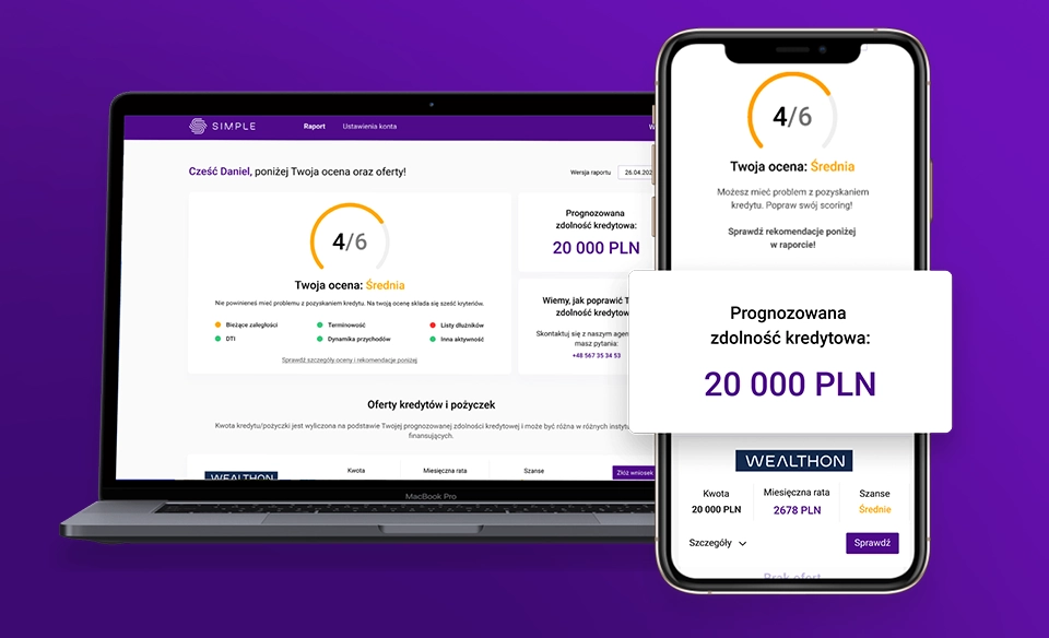 simple - platforma do analizy zdolności kredytowej dla przedsiębiorców